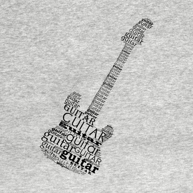 Typographic guitar by hedehede